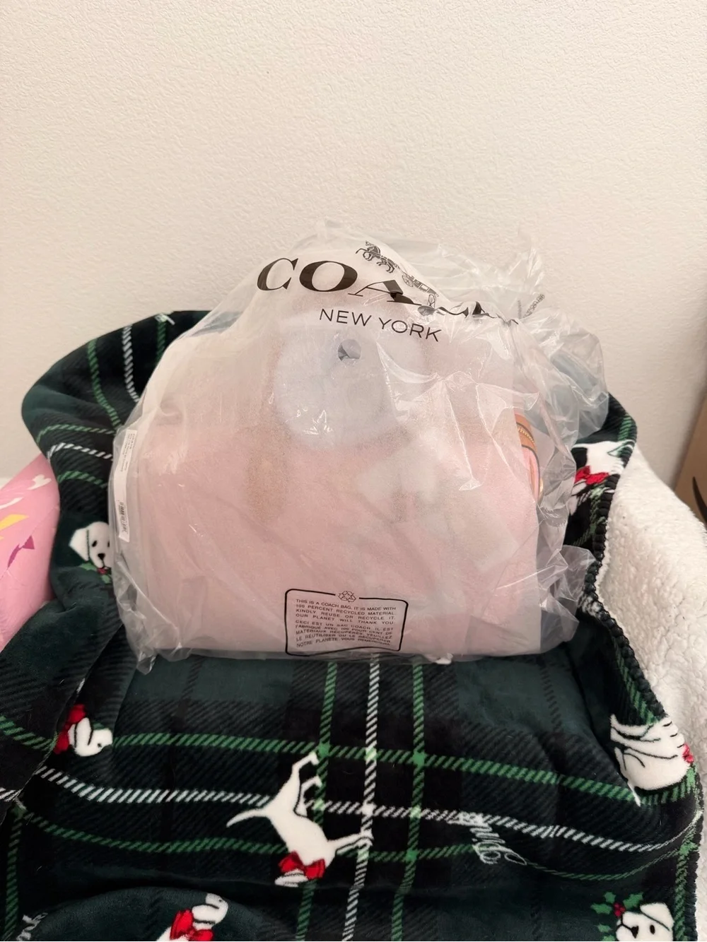 Coach Authentic Large Powder Pink Rowan